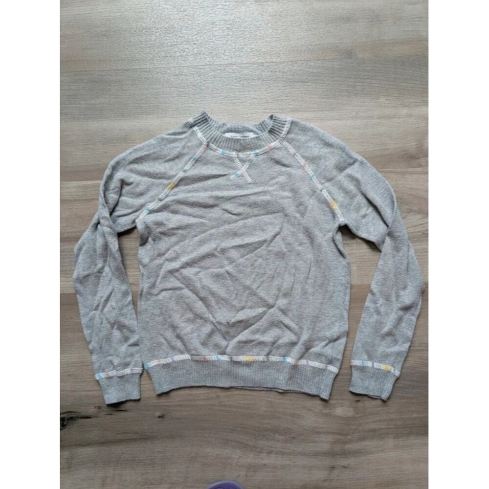 Autumn Cashmere Kids Grey Cotton Sweater, 8Y (U1)